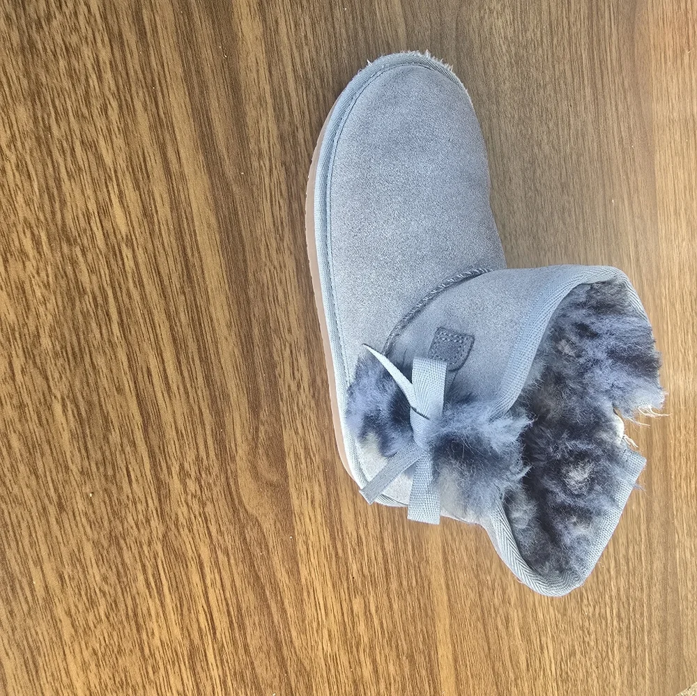 Cozy Gray /BLUE Kids Boots
